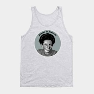 Simone de Beauvoir Tank Top